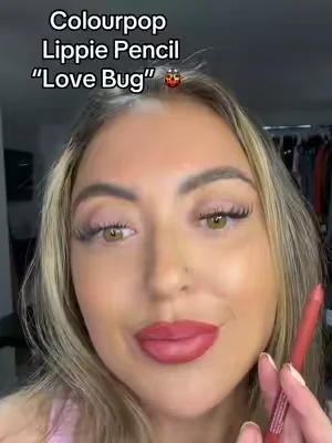 💋✨ lip swatch: ColourPop Lippie Pencil in Love Bug 💄 swatching Love Bug on the lips to see the color payoff and texture up close 👀✨ this lip liner glides on smoothly and creates a soft blurred definition for the lips with a natural finish 🤍💫 #ColourPopLoveBug #ColourPopLippiePencil #LipLinerSwatch #LipSwatch #BlurredLips @ColourPop Cosmetics 