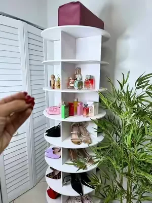 Rotating Shoe Rack Tower #dealsforyoudays #summerwins #decoration #repisas 