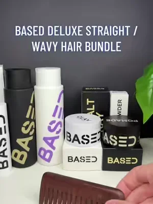 Essential bundle for the guys with straight or wavy hair #basedbodyworks 