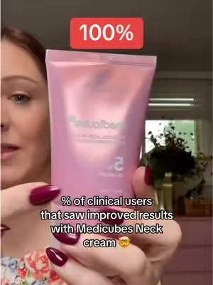 100% of Medicubes clinical study users agreed they saw viable results in neck wrinkles & facial puffiness in just ONE USE. Grab it now!  #neckcream #medicube #saggingskin #neckwrinkles #dealsforyoudays  Results vary by individual 