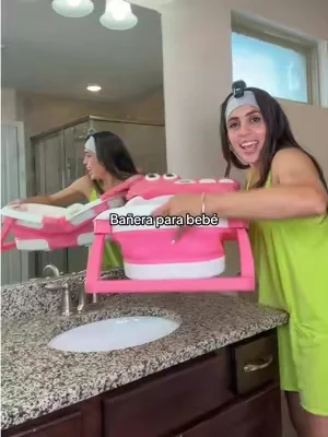 Palangana o bañera para bebé con control de temperatura del agua #DealsForYouDays #TikTokShopCreatorPicks #bañeraparabebe 