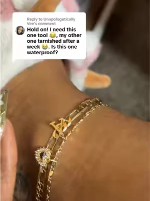 Replying to @Unapologetically Vee I had them for 3 weeks now #anklet #goldjewelry #jewelry #nontarnishjewelry #waterproofjewelry 
