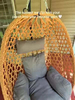 #patio #eggchair #patiofurniture #frontporch #dealsforyoudays 