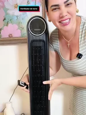 dealsforyou | Ventilador de torre DREO para dormitorio, motor de CC mejorado (versión 2026), alta velocidad de 28 pies/s, ventilador de pie ultrasilencioso (20 dB), 8 velocidades y 4 modos, ventilador de suelo sin aspas con oscilación de 90° para uso en interiores, con mando a distancia, negro#tiktokshopcreatorpicks #dealsforyoudays #ventilador #ventiladordetorre #verano 