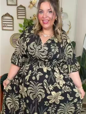 This plus size dress is perfect for your summer events. I’m a size 24W and 5’6” wearing the 4X in this plus size piece! #DealsForYouDays #TikTokShopCreatorPicks #SummerWins 