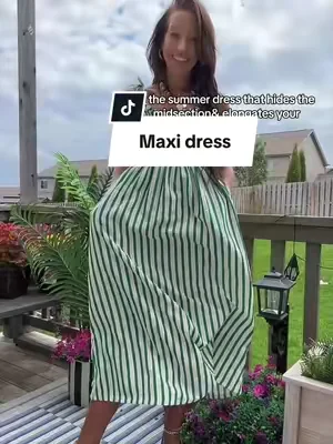 The maxi dress that hides the tummy, elongates your legs, and still lets you feel like you. 🤍 Perfect for summer vacations, BBQs, and everyday wear.  
