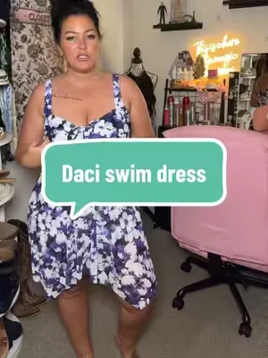 This swim dress is such a flattering find! 💜 The flowy mesh overlay gives extra coverage while the built-in boyshorts keep you comfortable and confident. Perfect for pool days, beach vacations, and all your summer adventures. ☀️🌊 @Daci  #DealsForYouDays #TikTokShopDealsForYou #PlusSizeSwimwear #SwimDress #CurvyStyle          
