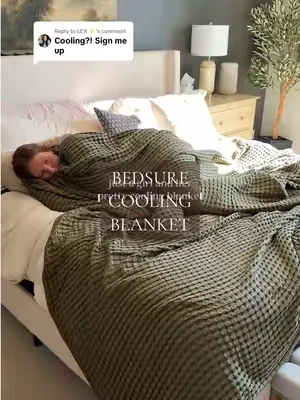 Replying to @LEX ⚡️ you’ll have to pry this from my cold hands, I mean it 😮‍💨🤌🏼 #DealsForYouDays #coolingblanket #bedsure #throwblanket #homedecor 