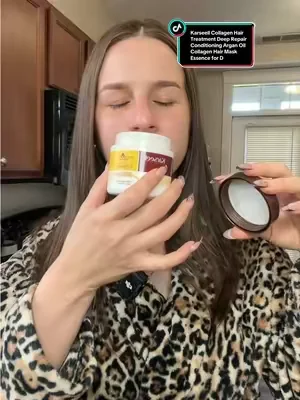 Envío gratis!!✅😍✨súper buena 10/10 Tratamiento capilar de colágeno Karseell, reparación profunda, acondicionamiento, aceite de argán, máscara capilar de colágeno, esencia para cabello seco y dañado, todo tipo de cabello #karseell #karseellhairmask #hairmask #cuidadodelcabello #tratamientocapilar 
