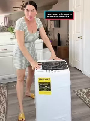 Lavadora portátil, lavadora compacta totalmente automática de 7,7 libras, tambor de acero inoxidable, 10 ciclos de lavado, detección de equilibrio automático, pantalla LED; minilavadora para el hogar, apartamentos y residencias estudiantiles.#tiktokshopcreatorpicks #dealsforyoudays #lavadora #lavadoraportatil #laundry 