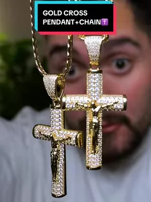 Faith meets premium style. ✝️ Over 30,500 sold for a reason. Choose from Cuban, Miami, Rope, or Figaro chains, all paired with a stunning frosted Jesus pendant. 14K real gold-plated with advanced tarnish-resistant nanotech for everyday wear. Massively discounted with free shipping for a limited time. Grab yours before they’re gone—I’ll leave the link right down here. #mensjewelry #cubanchain #mensfashion #holylegendjewelry #TikTokShopFinds 