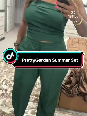 The color is gorgeous, the fabric is buttery soft, and the fit is so flattering. It’s the perfect throw-on-and-go set for vacation, brunch, date night, errands… literally anything. ✨ Comfortable enough to wear all day ✨ Flattering on curves ✨ Looks effortlessly put together ✨ The kind of outfit you’ll keep reaching for  Don’t wait until your size is gone! Tap the cart, add it to your bag, and check out before it sells out. You’ll be glad you did. 💚 #tiktokshopcreatorpicks #dealsforyoudays #tubetop #summeroutfits #stretchy 
