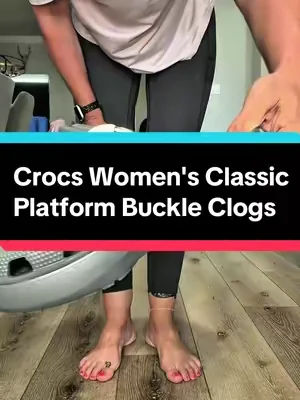 Crocs Women's Classic Platform Buckle Clogs #CrocsSuperBrandDay #TiktokShopCreatorPicks @Crocs 