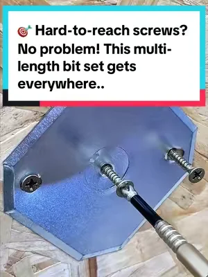 🎯 Hard-to-reach screws? No problem! This multi-length bit set gets everywhere, and the anti-slip teeth never fail. Limited-time discount + FREE shipping inside! TAP HERE! 👇#drillbits #carpenter #toolloversmusthave #plumber #powertools 