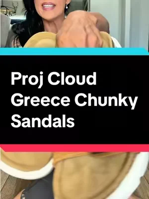 Greece Chunky Sandals #TiktokShopCreatorPicks @Project Cloud Shoes #tiktokshopsummerturnup 