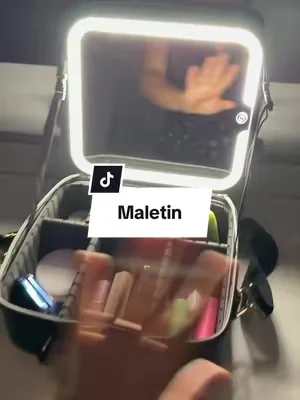 Maletín para llevar tu maquillaje, con espejo con luz. #tipsdeviaje #tipsdemaquillaje #organizadormaquillaje #dealsforyoudays 
