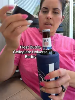 The universal koozie literally fits everything and is a lifesaver all summer to keep drinks cold! #universalbuddy #frostbuddy #colddrink #summermusthaves #tiktokshopcreatorpicks 