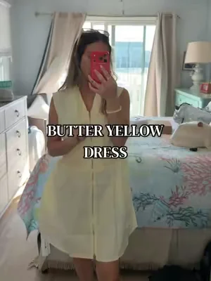 This butter yellow dress is giving effortless summer vibes ☀️💛  The smocked waist is so flattering, the front zip adds the cutest detail, and yes… it has pockets! This is one of those dresses you’ll be reaching for all season long. 🌼✨ #TikTokShopFinds #SummerDress #ButterYellow #SummerStyle #VacationOutfit    