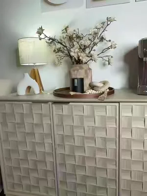 Un diseño elegante que combina estilo y organización en un solo mueble. ✨🤍 