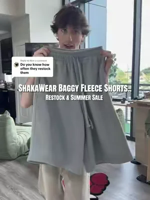 Replying to @Nick #shakawear #baggyshorts #fleeceshorts 