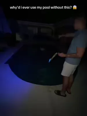it makes such a big difference #poolparty #pool #poolday #poollights 