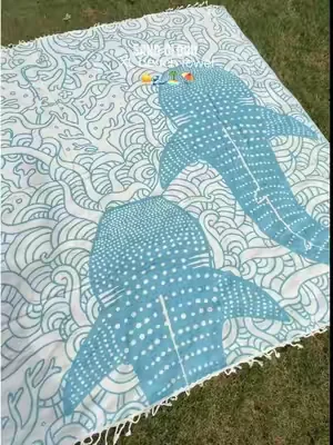 this towel is huge AND repels sand. the perfect family beach towel that won’t bring sand with it 🤌🏼 #sandcloud #beachtowel #summerwins #dealsforyoudays @Sand Cloud 
