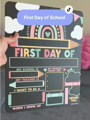 Capture the first day memories you’ll treasure forever. 📚✏️ This reusable double-sided school board makes those milestone photos extra special year after year. 💛 #dealsforyoudays #BackToSchool #SchoolMemories #MomFinds #summerwins 