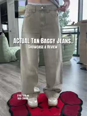 #baggyjeans #pacsun #tanjeans 