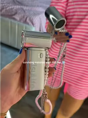 pretty + practical 🌞🤍 ##minifan##portablefan##summermusthave##summeressentials##dealsforyoudays
