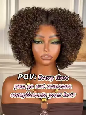 This wig felt like it was made for me, will definitely repurchase this one! I love it#frodiohair#wigtok #humanblendwigs #curlyhair #fyp #summerlook