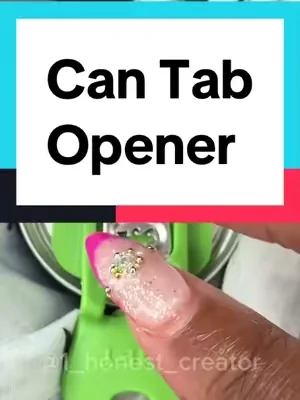 These little can tab openers are so convenient #CanTabOpener #DrinkTabCover #CanHack #NoNailDamage #BeverageProtection