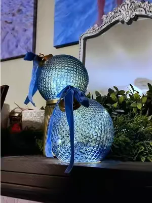 These illuminated Christmas ornaments will go fast! #ornaments #christmasdecor #holidays 