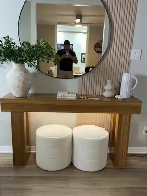 Mesa de entrada de 63 pulgadas con Enchufe y sensor de luz, mesa de sofá de madera de granja detrás del sofá o mesa de vestíbulo, mesa de consola estrecha con Estante de almacenamiento para sala de estar, entrada, pasillo, fácil montaje. #tiktokshopcreatorpicks #SummerWins #homeluxury #DealsForYouDays 