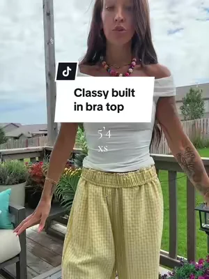 Versatile top with a built in bra
