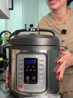 9-in-1 Electric Pressure Cooker 6 Quart, Steamer, Yogurt Maker, Rice, Egg Cooker, Multi-Functional Smart Pot, Stainless Steel##pressure##cooker