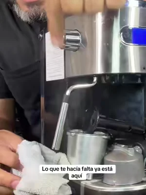Máquina de hacer espresso capuchino y late en casa. #Dealsforyoudays #tiktokshopcreatorpicks #summerwins #cafe 