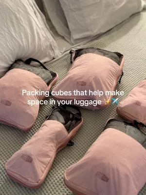 These compression packing cubes allowed for all my clothes to fit in my carry on!! These are definitely a travel essentials ✨ #travelinghacks #packingcubes #compressionpackingcubes #dealsforyoudays #packingtips 