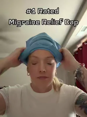 Experience soothing relief and regain your peace of mind. #relaxing #headacherelief #migrainerelief #coldcap #headachehacks 