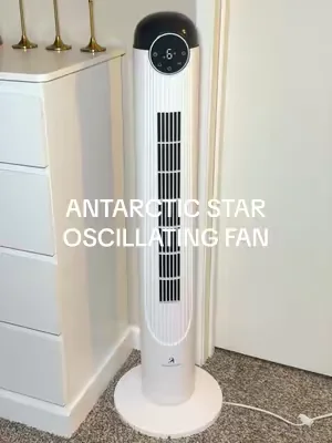 Not to be dramatic, but this fan is carrying me through summer 😅 The oscillation reaches across the entire room, it’s quiet enough to sleep with, and the cooling power is SO good. If you’re constantly hot, you need this! @Antarctic Star  #fan #oscillatingfan #summermusthaves #coolingfan #dealsforyoudays 