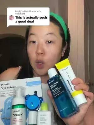 Replying to @levinlikelauren @DrJart North America skincare products are so good, so I don’t know why they’re on such deep discount right now! #drjart #drjartcicapair #drjartdfyd #dealsforyoudays #koreanskincare 