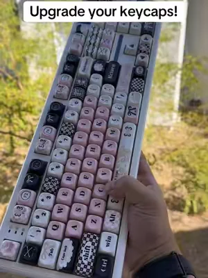 Keycaps are an easy way to upgrade any mechanical keyboard. They work with any mechanical or Hall effect magnetic switch  keyboard. Here are the Womier key caps paired up with the Aula F108 pro. #d#dealsforyoudaysk#keyboardm#mechanicalkeyboardk#keyboardasmr