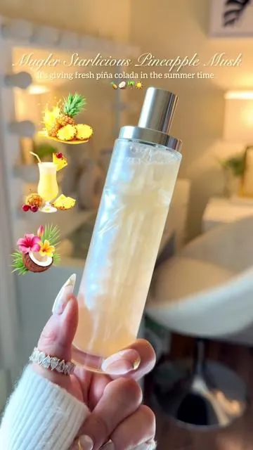 Mugler Starlicious Pineapple Musk It’s Giving Fresh Piña Colada Tropical Summer Vacation🍍🥥🌴☀️@Mugler  Click the orange cart to shop!🛍️ #mugler#muglerstarlicious#summerperfume#fragrancetiktok#perfumetiktok  