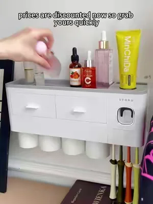 The draining toothbrush holder prevents water buildup#bathroom #toothbrush #holder#DealsforYouDays#TikTokShopDealsforYouDays