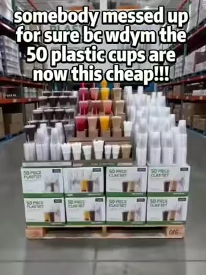 50pc to-go Cups free shipping#plasticcups #36ouncecup #cups #PlasticButBetter #EcoDebate 