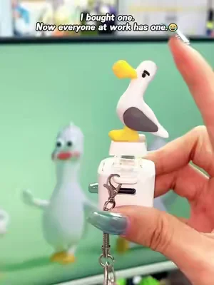 I got this as a joke... now I'm obsessed.Mine!#seagull #button #keychain #StressRelief #fyppppppppppppppppppppppp 