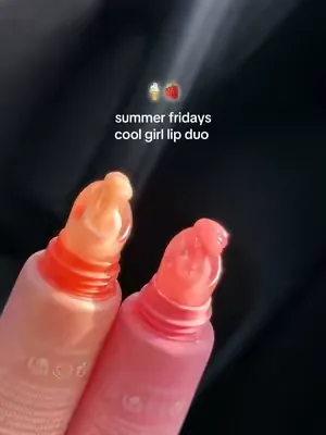 Limited Edition Strawberry Soft Serve and Birthday Cake  🍦🍓 #summerfridays #summerfridayslipbalm #lipbalm #lipgloss #dealsforyoudays @Summer Fridays 