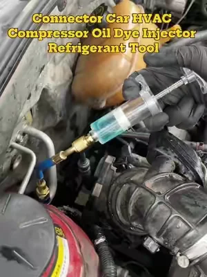 🚨Shop owners don’t want you to see this… I just saved thousands after killing my AC compressor until I found this Hand Pump AC Oil & Dye Injector Tool 😱 just snap into the low-side port, press a few times, inject oil + UV dye with ZERO leak, even works one-hand while holding coffee ☕💪 don’t pay shop prices, fix it yourself & order now before it sells out