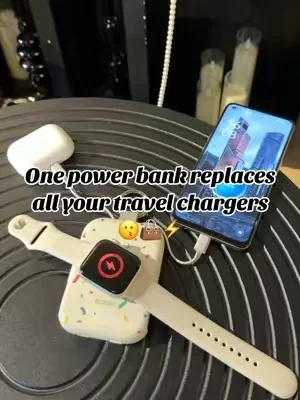 One power bank replaces all your travel chargers⚡️⌚️#powerbank #summerwins #dealsforyoudays #rorry #techvibes 