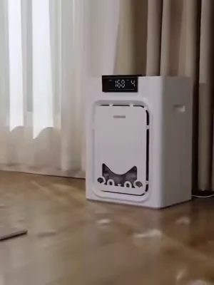 this literally traps pet hair from out of the air,we have three pets!   #PetAirPurifier   #summeressentials #PetHairEverywhere  #CatHealth #Dealsforyoudays  