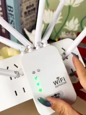 Mini Portable WiFi Repeater Space Saving Combo Pack #MiniRepeater #PortableWiFi #SpaceSaving #SmallSize #WiFiBooster 